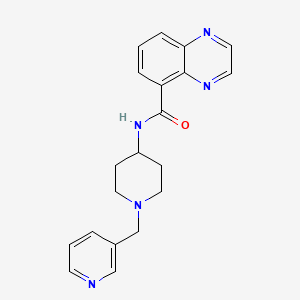 N-[1-(pyridin-3-ylmethyl)piperidin-4-yl]quinoxaline-5-carboxamide