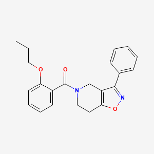 molecular formula C22H22N2O3 B5950346 3-phenyl-5-(2-propoxybenzoyl)-4,5,6,7-tetrahydroisoxazolo[4,5-c]pyridine 