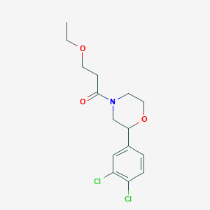 2-(3,4-dichlorophenyl)-4-(3-ethoxypropanoyl)morpholine