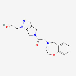 2-[5-(2,3-dihydro-1,4-benzoxazepin-4(5H)-ylacetyl)-5,6-dihydropyrrolo[3,4-c]pyrazol-1(4H)-yl]ethanol