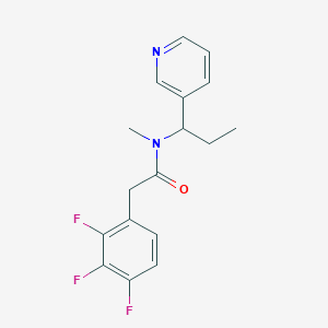 N-methyl-N-(1-pyridin-3-ylpropyl)-2-(2,3,4-trifluorophenyl)acetamide