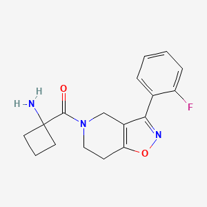 (1-{[3-(2-fluorophenyl)-6,7-dihydroisoxazolo[4,5-c]pyridin-5(4H)-yl]carbonyl}cyclobutyl)amine