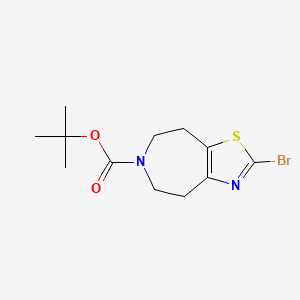 B595042 tert-Butyl 2-bromo-4,5,7,8-tetrahydrothiazolo[5,4-d]azepine-6-carboxylate CAS No. 1352925-59-7