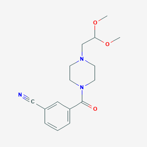 3-{[4-(2,2-dimethoxyethyl)piperazin-1-yl]carbonyl}benzonitrile