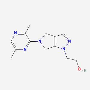 2-[5-(3,6-dimethylpyrazin-2-yl)-5,6-dihydropyrrolo[3,4-c]pyrazol-1(4H)-yl]ethanol