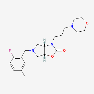 (3aS,6aR)-5-[(2-fluoro-5-methylphenyl)methyl]-3-(3-morpholin-4-ylpropyl)-3a,4,6,6a-tetrahydropyrrolo[3,4-d][1,3]oxazol-2-one