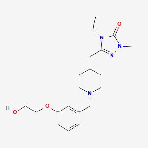 4-ethyl-5-({1-[3-(2-hydroxyethoxy)benzyl]piperidin-4-yl}methyl)-2-methyl-2,4-dihydro-3H-1,2,4-triazol-3-one