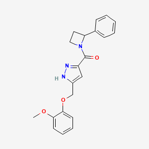 5-[(2-methoxyphenoxy)methyl]-3-[(2-phenylazetidin-1-yl)carbonyl]-1H-pyrazole