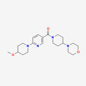 4-(1-{[6-(4-methoxypiperidin-1-yl)pyridin-3-yl]carbonyl}piperidin-4-yl)morpholine