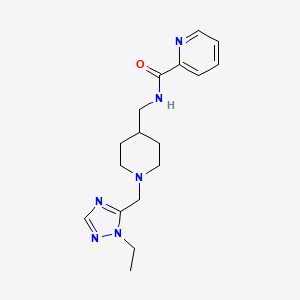 N-({1-[(1-ethyl-1H-1,2,4-triazol-5-yl)methyl]piperidin-4-yl}methyl)pyridine-2-carboxamide