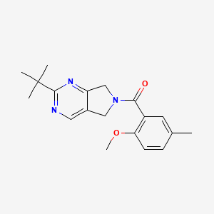 2-tert-butyl-6-(2-methoxy-5-methylbenzoyl)-6,7-dihydro-5H-pyrrolo[3,4-d]pyrimidine