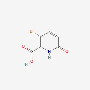molecular formula C6H4BrNO3 B595053 3-Bromo-6-hydroxypicolinic acid CAS No. 1214332-33-8