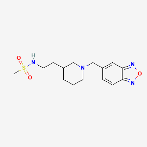 N-{2-[1-(2,1,3-benzoxadiazol-5-ylmethyl)piperidin-3-yl]ethyl}methanesulfonamide