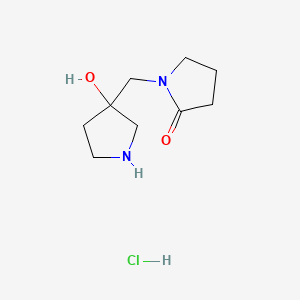 1-((3-Hydroxypyrrolidin-3-YL)methyl)pyrrolidin-2-one hydrochloride