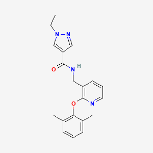 N-{[2-(2,6-dimethylphenoxy)pyridin-3-yl]methyl}-1-ethyl-1H-pyrazole-4-carboxamide