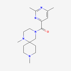 4-[(2,6-dimethylpyrimidin-4-yl)carbonyl]-1,9-dimethyl-1,4,9-triazaspiro[5.5]undecane