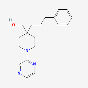 [4-(3-phenylpropyl)-1-pyrazin-2-ylpiperidin-4-yl]methanol