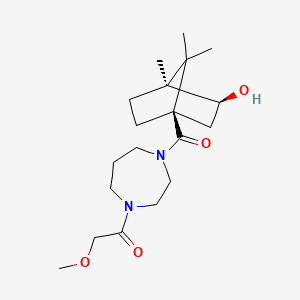 (1S*,2S*,4R*)-4-{[4-(methoxyacetyl)-1,4-diazepan-1-yl]carbonyl}-1,7,7-trimethylbicyclo[2.2.1]heptan-2-ol