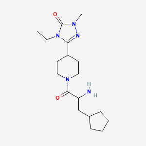 5-[1-(3-cyclopentylalanyl)-4-piperidinyl]-4-ethyl-2-methyl-2,4-dihydro-3H-1,2,4-triazol-3-one dihydrochloride