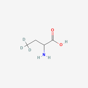 molecular formula C4H9NO2 B595061 rac-2-氨基丁酸-d3 CAS No. 1219373-19-9