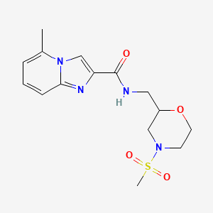 5-methyl-N-{[4-(methylsulfonyl)morpholin-2-yl]methyl}imidazo[1,2-a]pyridine-2-carboxamide