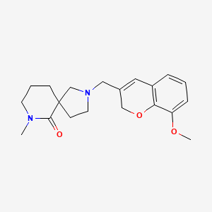 2-[(8-methoxy-2H-chromen-3-yl)methyl]-7-methyl-2,7-diazaspiro[4.5]decan-6-one