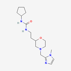 N-cyclopentyl-N'-(2-{4-[(1-methyl-1H-imidazol-2-yl)methyl]morpholin-2-yl}ethyl)urea