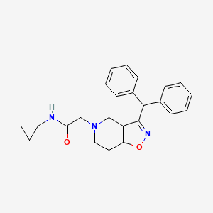 N-cyclopropyl-2-[3-(diphenylmethyl)-6,7-dihydroisoxazolo[4,5-c]pyridin-5(4H)-yl]acetamide