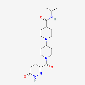 N-isopropyl-1'-[(6-oxo-1,4,5,6-tetrahydropyridazin-3-yl)carbonyl]-1,4'-bipiperidine-4-carboxamide