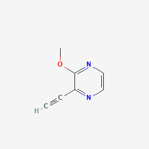 molecular formula C7H6N2O B595073 2-Ethynyl-3-methoxypyrazine CAS No. 1357945-86-8