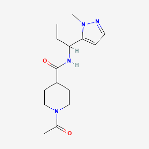 1-acetyl-N-[1-(1-methyl-1H-pyrazol-5-yl)propyl]piperidine-4-carboxamide