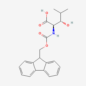 molecular formula C21H23NO5 B595076 Fmoc-(2R,3S)-2-氨基-3-羟基-4-甲基戊酸 CAS No. 1217833-77-6