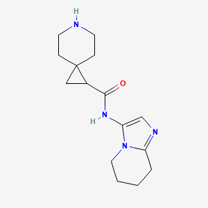 N-(5,6,7,8-tetrahydroimidazo[1,2-a]pyridin-3-yl)-6-azaspiro[2.5]octane-1-carboxamide dihydrochloride