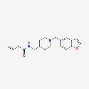 N-{[1-(1-benzofuran-5-ylmethyl)piperidin-4-yl]methyl}but-3-enamide