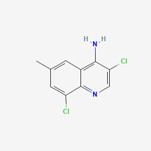 B595090 3,8-Dichloro-6-methylquinolin-4-amine CAS No. 1209650-84-9