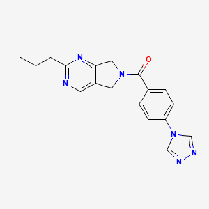 2-isobutyl-6-[4-(4H-1,2,4-triazol-4-yl)benzoyl]-6,7-dihydro-5H-pyrrolo[3,4-d]pyrimidine