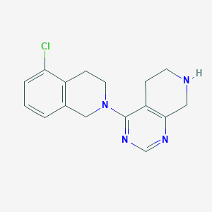 4-(5-chloro-3,4-dihydro-1H-isoquinolin-2-yl)-5,6,7,8-tetrahydropyrido[3,4-d]pyrimidine