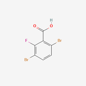 molecular formula C7H3Br2FO2 B595096 3,6-Dibromo-2-fluorobenzoic acid CAS No. 1214352-42-7