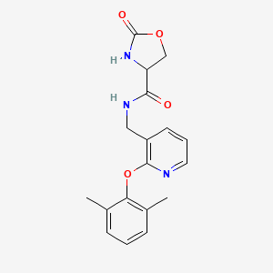 N-{[2-(2,6-dimethylphenoxy)pyridin-3-yl]methyl}-2-oxo-1,3-oxazolidine-4-carboxamide