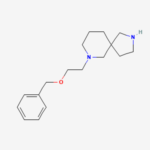 molecular formula C17H26N2O B5950993 7-[2-(benzyloxy)ethyl]-2,7-diazaspiro[4.5]decane dihydrochloride 