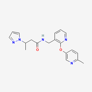 N-({2-[(6-methylpyridin-3-yl)oxy]pyridin-3-yl}methyl)-3-(1H-pyrazol-1-yl)butanamide