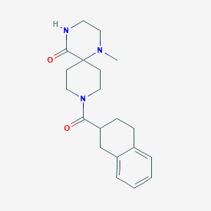 1-methyl-9-(1,2,3,4-tetrahydronaphthalen-2-ylcarbonyl)-1,4,9-triazaspiro[5.5]undecan-5-one