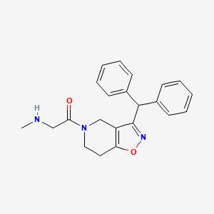 2-[3-(diphenylmethyl)-6,7-dihydroisoxazolo[4,5-c]pyridin-5(4H)-yl]-N-methyl-2-oxoethanamine