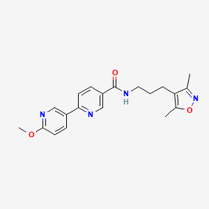 N-[3-(3,5-dimethylisoxazol-4-yl)propyl]-6'-methoxy-2,3'-bipyridine-5-carboxamide