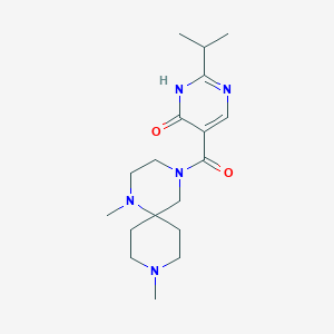 5-[(1,9-dimethyl-1,4,9-triazaspiro[5.5]undec-4-yl)carbonyl]-2-isopropylpyrimidin-4(3H)-one