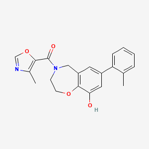 4-[(4-methyl-1,3-oxazol-5-yl)carbonyl]-7-(2-methylphenyl)-2,3,4,5-tetrahydro-1,4-benzoxazepin-9-ol