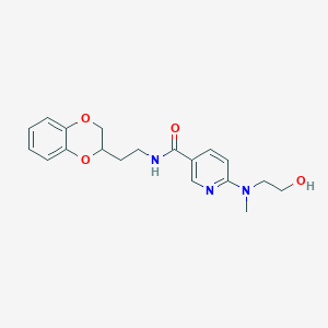 N-[2-(2,3-dihydro-1,4-benzodioxin-2-yl)ethyl]-6-[(2-hydroxyethyl)(methyl)amino]nicotinamide