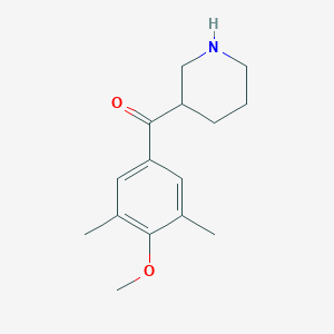 (4-methoxy-3,5-dimethylphenyl)(piperidin-3-yl)methanone