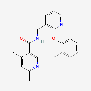 4,6-dimethyl-N-{[2-(2-methylphenoxy)pyridin-3-yl]methyl}nicotinamide