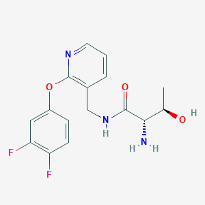 N~1~-{[2-(3,4-difluorophenoxy)pyridin-3-yl]methyl}-L-threoninamide